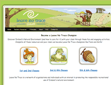 Tablet Screenshot of leavenotraceschools.org